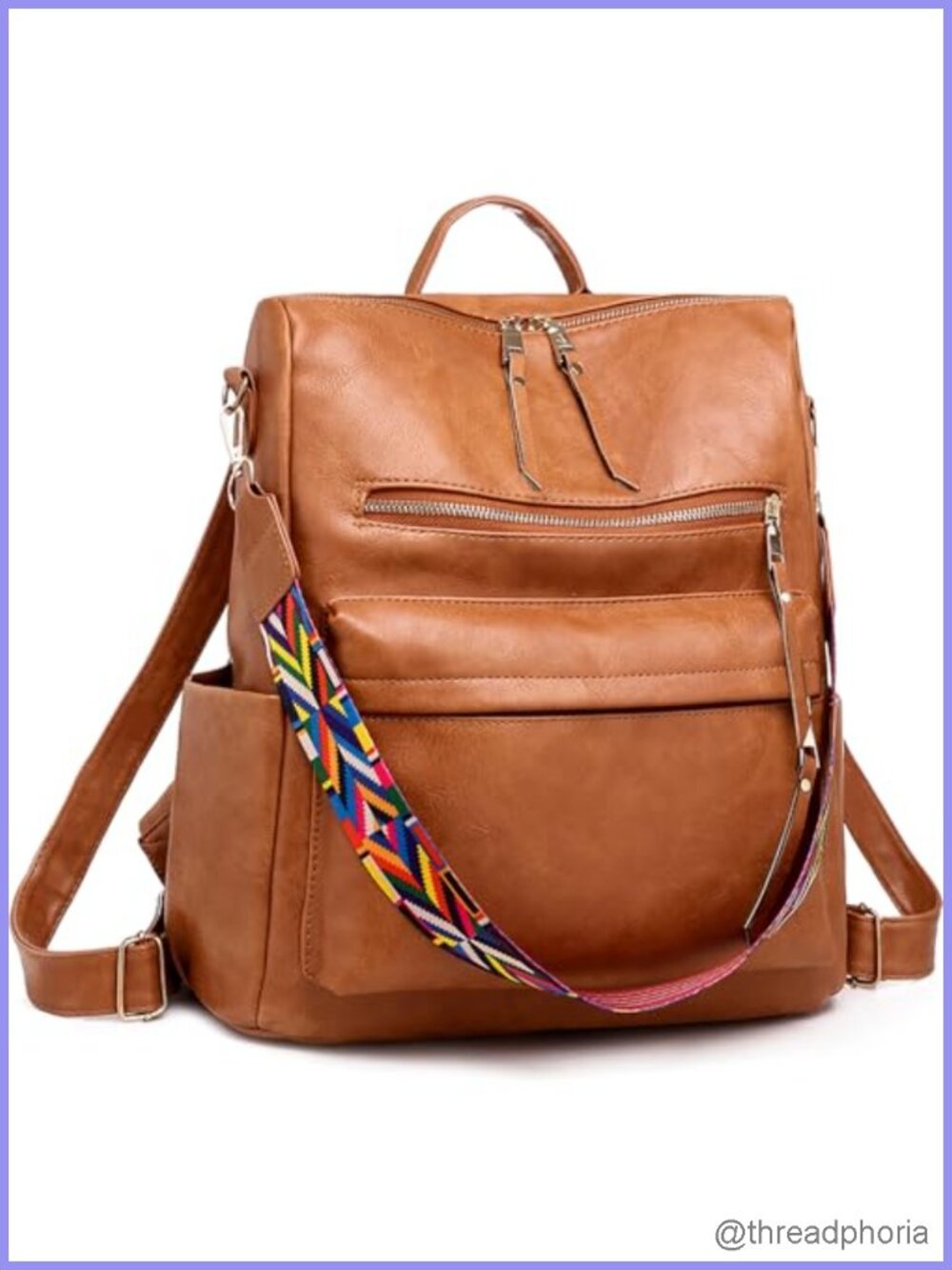 Women's Leather Fashion Backpack Purse Convertible Shoulder Bag Laptop Travel